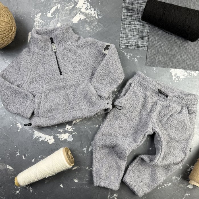 Спортивний дитячий костюм Poddy Golden Fleecee BEWARM gray