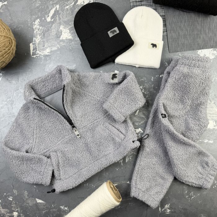 Спортивний дитячий костюм Poddy Golden Fleecee BEWARM gray