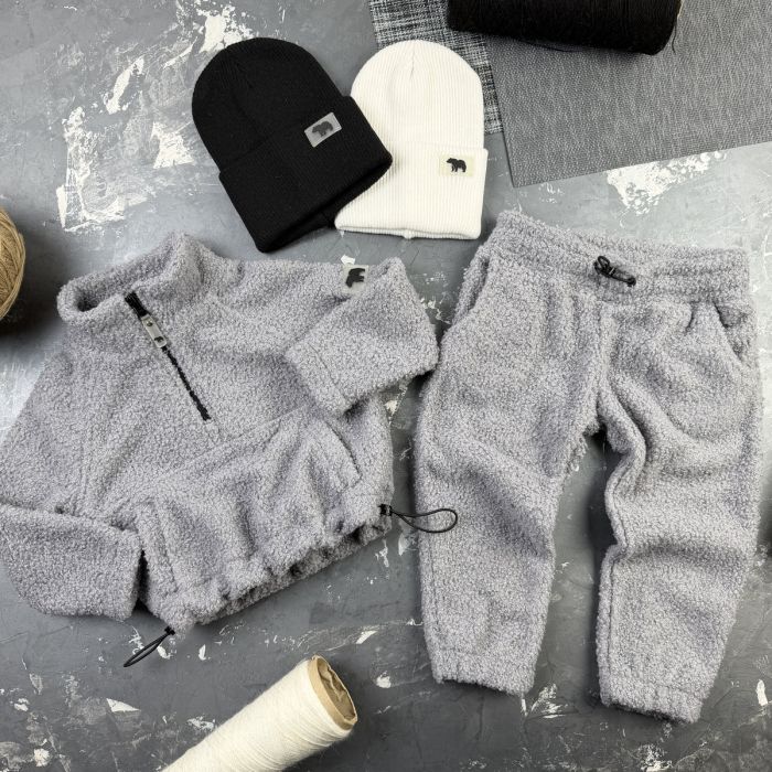 Спортивний дитячий костюм Poddy Golden Fleecee BEWARM gray