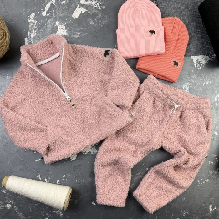 Спортивний дитячий костюм Poddy Golden Fleecee BEWARM pink