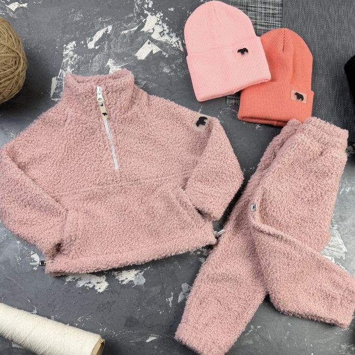 Спортивний дитячий костюм Poddy Golden Fleecee BEWARM pink