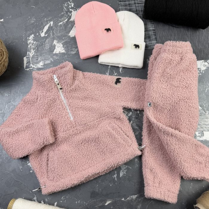 Спортивний дитячий костюм Poddy Golden Fleecee BEWARM pink