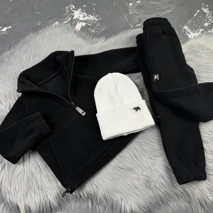 Спортивний дитячий костюм For Relax Polar Fleece BEWARM black