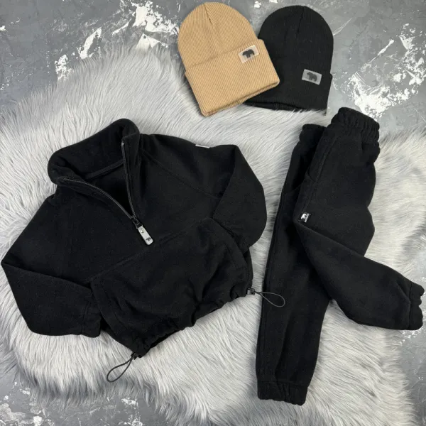 Спортивний дитячий костюм For Relax Polar Fleece BEWARM black