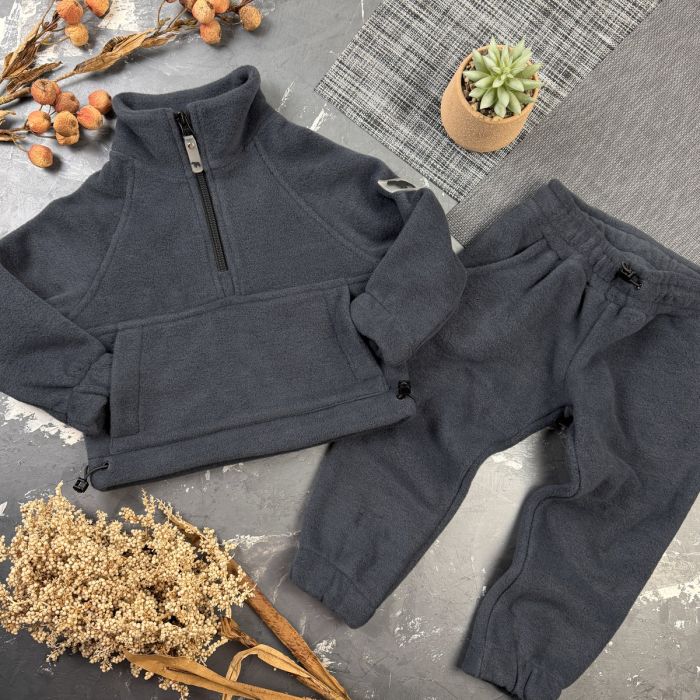 Спортивний дитячий костюм For Relax Polar Fleece BEWARM grafite