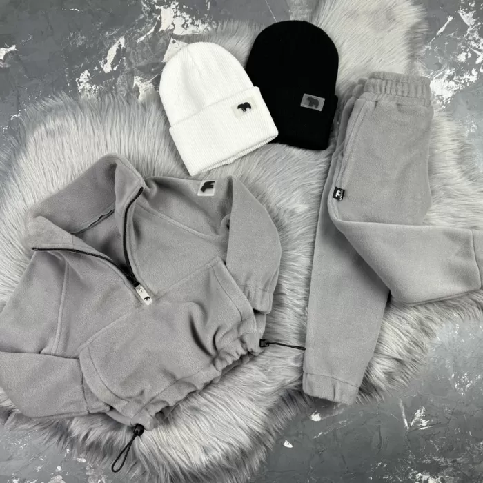 Спортивний дитячий костюм For Relax Polar Fleece BEWARM gray