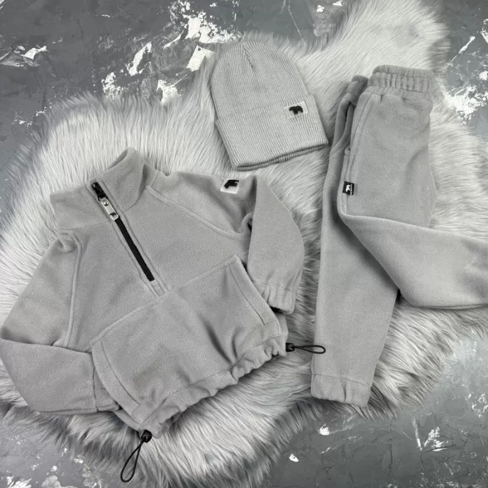Спортивний дитячий костюм For Relax Polar Fleece BEWARM gray