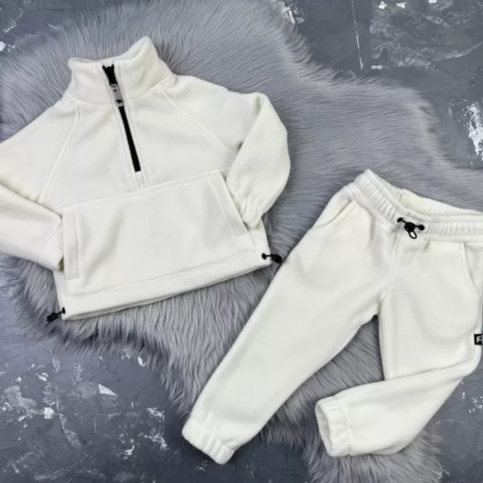 Спортивний дитячий костюм For Relax Polar Fleece BEWARM milk