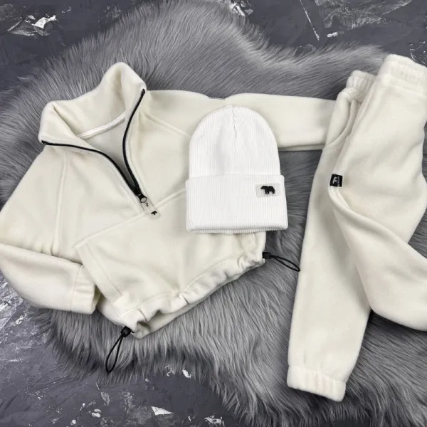 Спортивний дитячий костюм For Relax Polar Fleece BEWARM milk