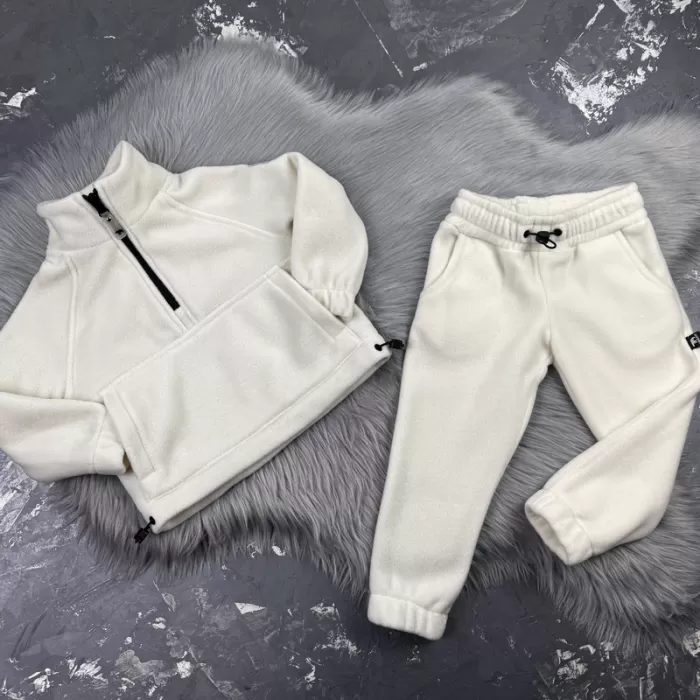 Спортивний дитячий костюм For Relax Polar Fleece BEWARM milk