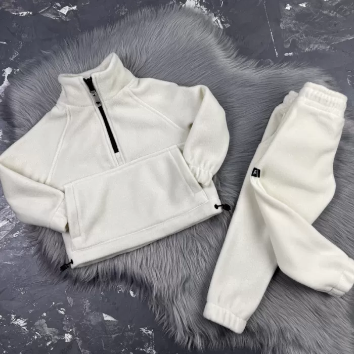 Спортивний дитячий костюм For Relax Polar Fleece BEWARM milk