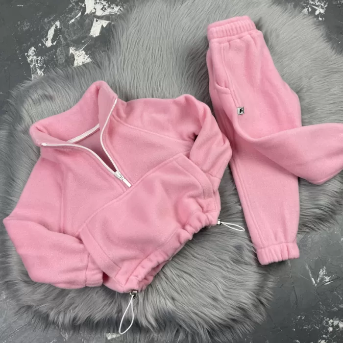Спортивний дитячий костюм For Relax Polar Fleece BEWARM pink