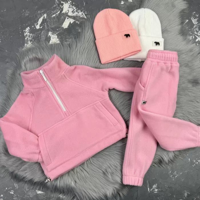 Спортивний дитячий костюм For Relax Polar Fleece BEWARM pink