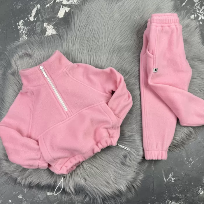 Спортивний дитячий костюм For Relax Polar Fleece BEWARM pink