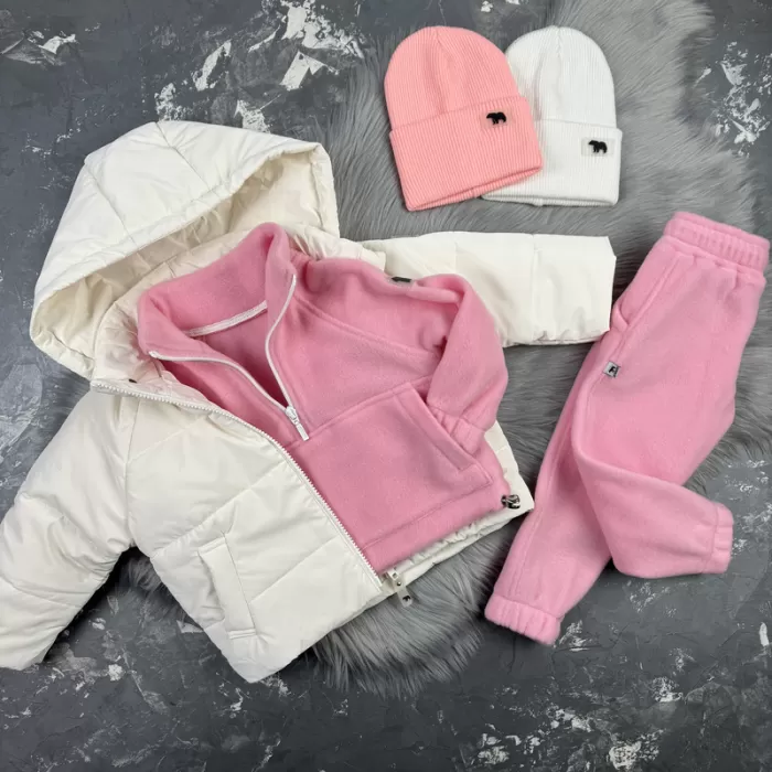 Спортивний дитячий костюм For Relax Polar Fleece BEWARM pink