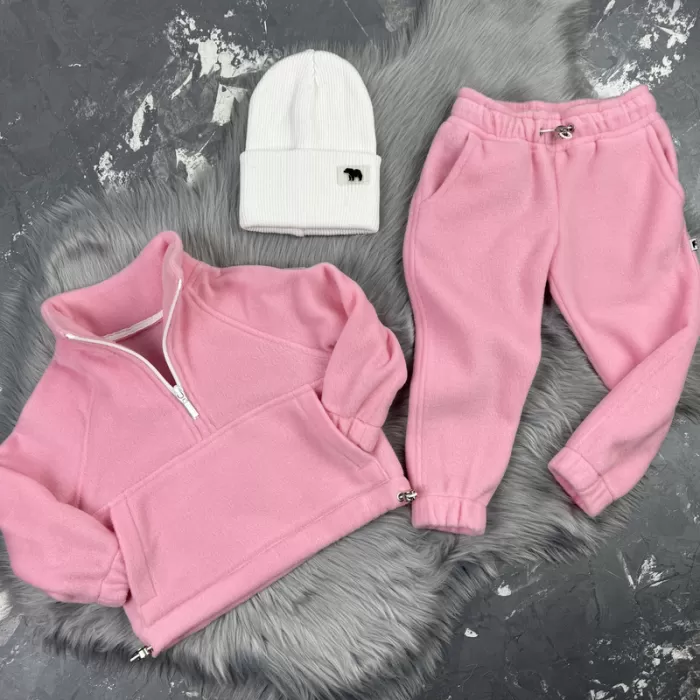 Спортивний дитячий костюм For Relax Polar Fleece BEWARM pink