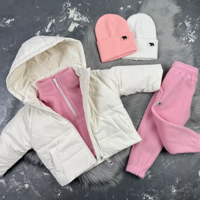 Спортивний дитячий костюм For Relax Polar Fleece BEWARM pink