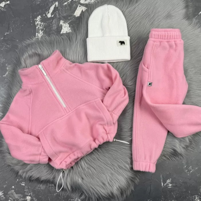 Спортивний дитячий костюм For Relax Polar Fleece BEWARM pink