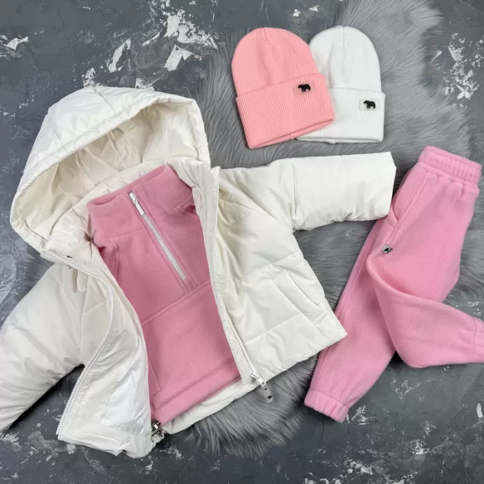 Спортивний дитячий костюм For Relax Polar Fleece BEWARM pink